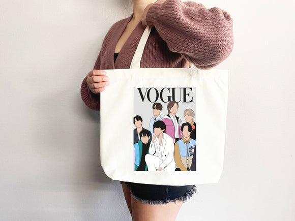 KPop Tote Bag, Kpop Merch, Kpop tote, Kpop bag, Kpop tote bag, Life goes on tote,Bangtan,kpop bag,life goes on,Rm,Jimin,Jungkook,J-hope,Suga