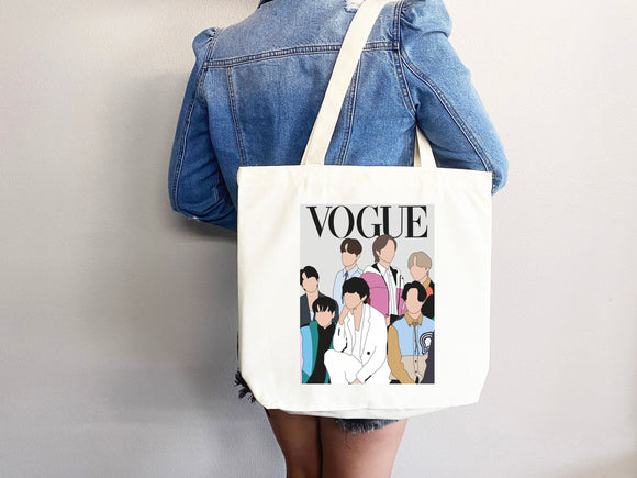 KPop Tote Bag, Kpop Merch, Kpop tote, Kpop bag, Kpop tote bag, Life goes on tote,Bangtan,kpop bag,life goes on,Rm,Jimin,Jungkook,J-hope,Suga