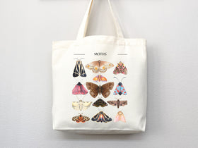 Moth Tote Bag — Animal Lover Gift (001)