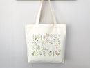 Floral Tote Bag flower tote canvas wildflower bag eco friendly bag aesthetic tote bag reusable bag gift for plant lover tote flower bag cute