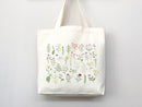 Floral Tote Bag flower tote canvas wildflower bag eco friendly bag aesthetic tote bag reusable bag gift for plant lover tote flower bag cute