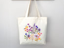 Floral Tote Bag flower tote bag canvas eco friendly bag aesthetic tote reusable bag vintage bag gift for plant lover tote flower bag cute