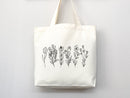 Floral Tote Bag flower tote canvas wildflower bag eco friendly bag aesthetic tote bag reusable bag gift for plant lover tote flower bag cute
