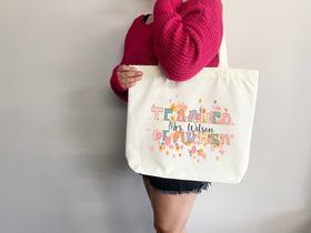 Personalized Teacher Tote Bag Custom Teacher Tote Bag Custom Teacher Gift Tote Bag for Teacher Appreciation Gift for Teacher Custom Tote Bag