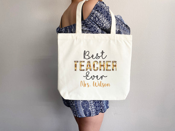 Personalized Teacher Tote Bag Custom Teacher Tote Bag Custom Teacher Gift Tote Bag for Teacher Appreciation Gift for Teacher Custom Tote Bag