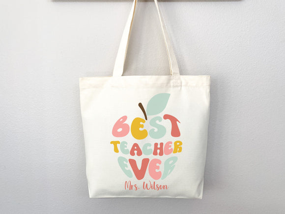 Personalized Teacher Tote Bag Custom Teacher Tote Bag Custom Teacher Gift Tote Bag for Teacher Appreciation Gift for Teacher Custom Tote Bag