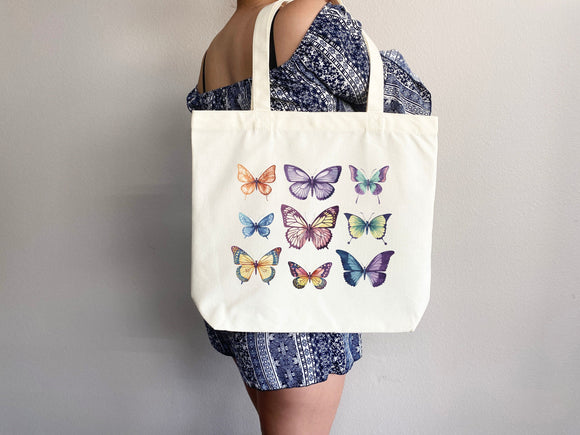 Butterfly Tote Bag, Butterfly Bag, tote bag canvas,eco friendly bag,aesthetic tote,reusable bag,cottagecore bag,butterfly gift,cute tote bag