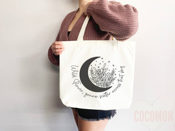 KPop Tote Bag Kpop Merch Kpop tote Kpop bag Life goes on tote Bangtan Army Rm Wild flower Jimin Jungkook J-hope Suga Bangtan Merch Bts Merch