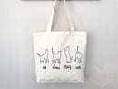 Cat Tote Bag Cat Lover Gift Bag Cat Gift For Mom Cute Cat Gift Funny Canvas Tote Bag Animal Lover Gift Aesthetic Tote Shopper School Tote