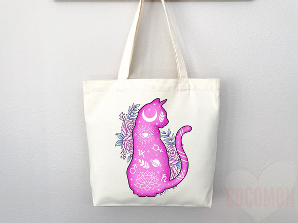 Cat Tote Bag Cat Lover Gift Bag Cat Gift For Mom Cute Cat Gift Funny Canvas Tote Bag Animal Lover Gift Aesthetic Tote Shopper School Tote