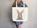 Bunny Lover Tote Bag Easter Bunny Tote Bag Easter Bag Peter Rabbit Lover Bunny Lover Gift Cute Bunny Gift Cute Tote Bag Aesthetic Tote Bag