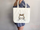 Bunny Lover Tote Bag Easter Bunny Tote Bag Easter Bag Peter Rabbit Lover Bunny Lover Gift Cute Bunny Gift Cute Tote Bag Aesthetic Tote Bag