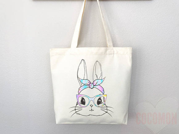 Bunny Lover Tote Bag Easter Bunny Tote Bag Easter Bag Peter Rabbit Lover Bunny Lover Gift Cute Bunny Gift Cute Tote Bag Aesthetic Tote Bag