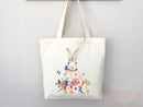 Bunny Lover Tote Bag Easter Bunny Tote Bag Easter Bag Peter Rabbit Lover Bunny Lover Gift Cute Bunny Gift Cute Tote Bag Aesthetic Tote Bag