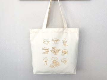 Mushroom Tote bag, cottagecore bag, canvas tote bag, eco friendly bag,aesthetic tote,mushroom gift,cute tote bag,fairycore,nature lover gift
