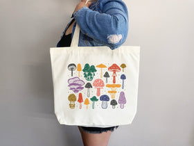 Mushroom Tote bag, cottagecore bag, canvas tote bag, eco friendly bag,aesthetic tote,mushroom gift,cute tote bag,fairycore,nature lover gift