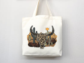 Cowskull Tote Bag — Western Gift (004)