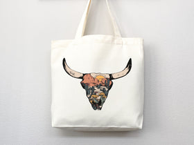 Cowskull Tote Bag — Western Gift (009)