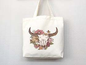 Cowskull Tote Bag — Western Gift (012)