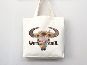 Cowskull Tote Bag — Western Gift (013)
