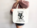Cute Canvas Tote Everyday Tote Eco Friendly Bag Aesthetic Tote Shopper Bag Reusable Grocery Bag Cute Tote Bag School Bag Cat Lover Gift