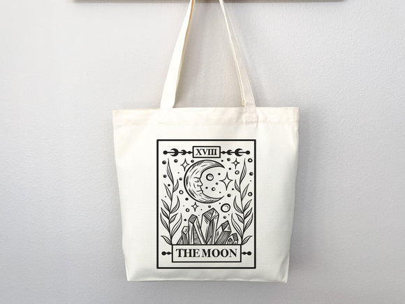 Celestial Canvas Tote Bag Moon Lover Star Gift Everyday Tote Eco Friendly Bag Aesthetic Tote Shopper Bag Reusable Grocery Bag Cute Tote Bag
