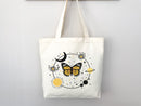 Celestial Canvas Tote Butterfly Bag Moon Lover Star Gift Everyday Tote Eco Friendly Bag Aesthetic Tote Shopper Bag Reusable Grocery Cute Bag