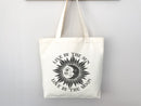 Celestial Canvas Tote Bag Sun Lover Star Gift Everyday Tote Eco Friendly Bag Aesthetic Tote Shopper Bag Reusable Grocery Bag Cute Tote Bag