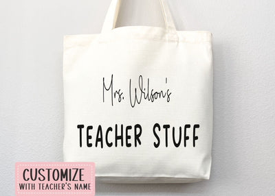 Personalized Teacher Tote Bag Custom Teacher Tote Bag Custom Teacher Gift Tote Bag for Teacher Appreciation Gift for Teacher Custom Tote Bag