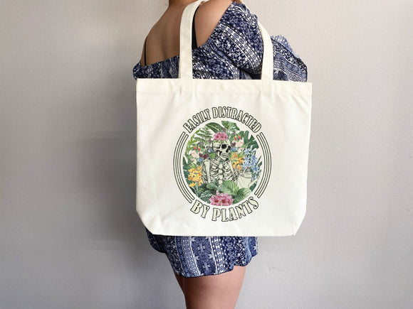 Funny Canvas Tote Gift for Gardener Flower Tote Bag Everyday Tote Eco Friendly Bag Aesthetic Bag Shopper Bag Reusable Grocery Bag Cute Tote