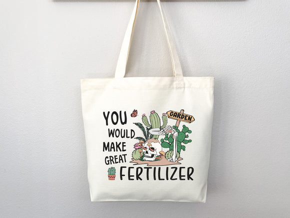 Funny Canvas Tote Bag Gift for Gardener Tote Bag Everyday Tote Eco Friendly Bag Aesthetic Bag Shopper Bag Reusable Grocery Bag Cute Tote Bag