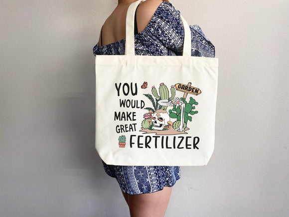 Funny Canvas Tote Bag Gift for Gardener Tote Bag Everyday Tote Eco Friendly Bag Aesthetic Bag Shopper Bag Reusable Grocery Bag Cute Tote Bag