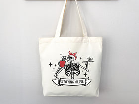 Coffee Lover Gift Funny Canvas Tote Bag Tote Bag Cute Tote Bag Everyday Tote Eco Friendly Bag Aesthetic Bag Shopper Bag Reusable Grocery Bag