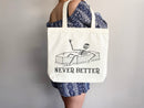 Funny Canvas Tote Bag Everyday Tote Eco Friendly Bag Aesthetic Tote Shopper Bag Reusable Grocery Bag Cute Tote Bag School Bag Shoulder Bag