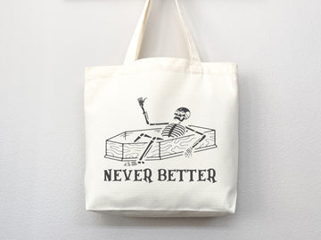 Funny Canvas Tote Bag Everyday Tote Eco Friendly Bag Aesthetic Tote Shopper Bag Reusable Grocery Bag Cute Tote Bag School Bag Shoulder Bag