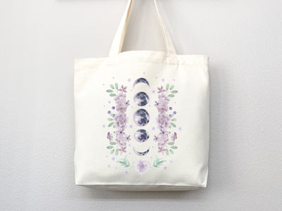 Celestial Canvas Tote Bag Moon Lover Star Gift Everyday Tote Eco Friendly Bag Aesthetic Tote Shopper Bag Reusable Grocery Bag Cute Tote Bag