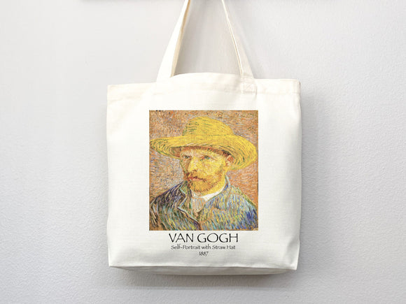 Van Gogh Tote Bag, Artsy Tote Bag, Art Tote Bag, Van Gogh Bag, Aesthetic Bag,Shoulder Bag,Van Gogh Tote,Van Gogh Gift,Van Gogh Self Portrait