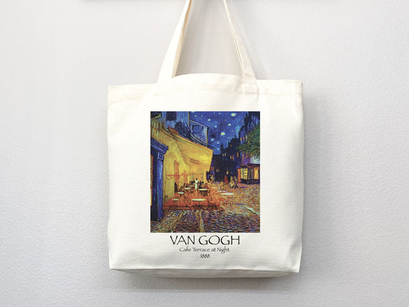 Van Gogh Tote Bag, Artsy Tote Bag, Art Tote Bag, Van Gogh Bag, Aesthetic Bag, Shoulder Bag,Van Gogh Tote,Van Gogh Gift,Cafe Terrace at Night