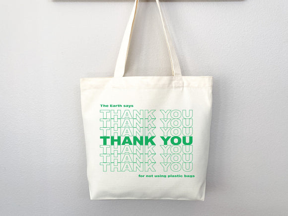 Eco friendly bag, Thank you tote, reusable bag, thank you bag, Grocery bag,grocery tote,have a nice day bag,aesthetic tote bag,everyday bag