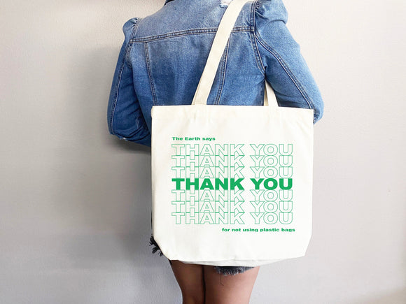 Eco friendly bag, Thank you tote, reusable bag, thank you bag, Grocery bag,grocery tote,have a nice day bag,aesthetic tote bag,everyday bag