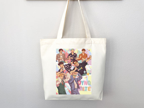 KPop Tote Bag, Kpop Merch, Kpop tote, Kpop bag, Kpop tote bag, Life goes on tote,Bangtan,kpop bag,life goes on,Rm,Jimin,Jungkook,J-hope,Suga