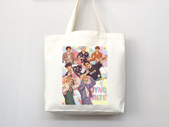 KPop Tote Bag, Kpop Merch, Kpop tote, Kpop bag, Kpop tote bag, Life goes on tote,Bangtan,kpop bag,life goes on,Rm,Jimin,Jungkook,J-hope,Suga
