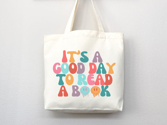 It's Good Day to Read Tote Bag, Book Lovers Tote, Gift for Book Lover, Gift For Bookworms, Gift For Teachers, Readers' Tote, Library Tote