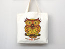 Owl Canvas Tote Bag, Owl Tote Bag, Owl Bag, Handmade Owl Bag, Owl Tote, Everyday Bag, Practical Bag, Shoulder Bag, aesthetic tote bag