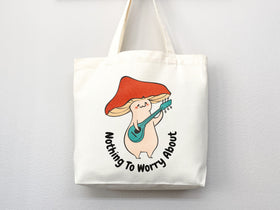 Hippie Mushroom Tote Bag — Cottagecore Gift (001)