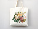 Rose Tote Bag, flower tote bag, tote bag canvas, eco friendly bag, aesthetic tote, reusable bag, floral tote bag,plant lover, flower bag