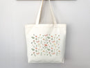 Floral Tote Bag flower tote canvas wildflower bag eco friendly bag aesthetic tote bag reusable bag gift for plant lover tote flower bag cute