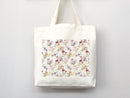 Floral Tote Bag flower tote canvas wildflower bag eco friendly bag aesthetic tote bag reusable bag gift for plant lover tote flower bag cute