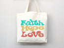 Faith Tote Bag Christian Tote Bag Canvas Gift Religious Gift Scripture Gift Bible Verse Christian Girl Gift Church Gift School Tote Shopper