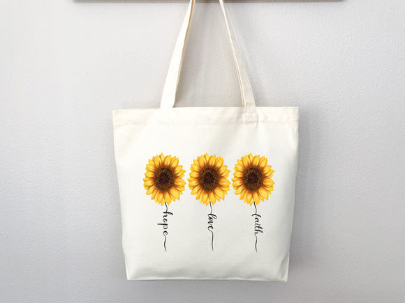 Faith Tote Bag Christian Tote Bag Canvas Gift Religious Gift Scripture Gift Bible Verse Christian Girl Gift Church Gift School Tote Shopper